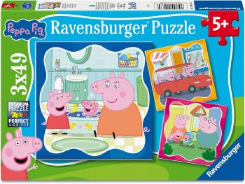 RAVENSBURGER 3x49pc PUZZLE PEPPA PIG