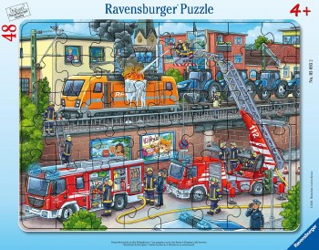 RAVENSBURGER 48pc PUZZLE FIRETRUCK