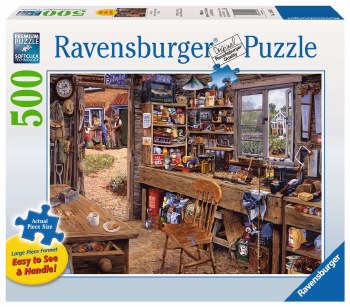 RAVENSBURGER 500pc LF PUZZLE DAD'S SHED