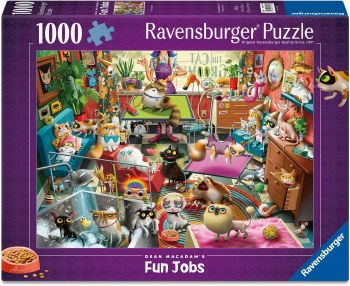 RAVENSBURGER PUZZLE 1000p CAT GROOMER