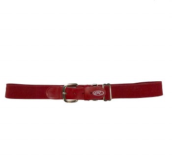 RAWLINGS BASEBALL BELT RED