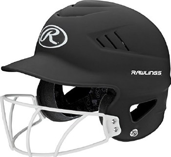 RAWLINGS SB HELMET COOL FLO BLK MATTE