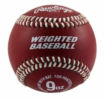 RAWLINGS WEIGHTED TRAINING BASEBALL 9oz