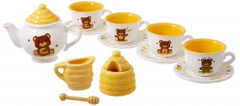 SCHYLLING HONEY BEAR PORCELAIN TEA SET