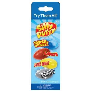 SILLY PUTTY 4CT VARIETY PACK
