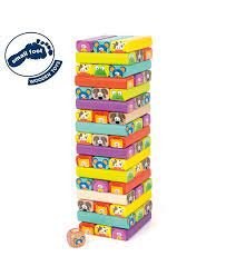 SMALL FOOT WOBBLING TOWER ANIMALS