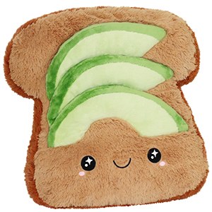 SQUISHABLES 5" SNACKERS AVOCADO TOAST