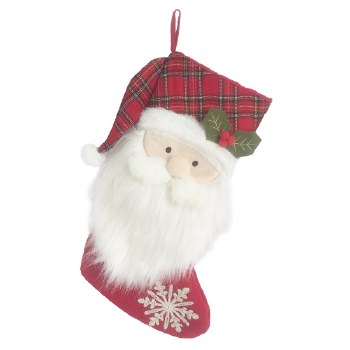 MON AMI TARTAN SANTA STOCKING