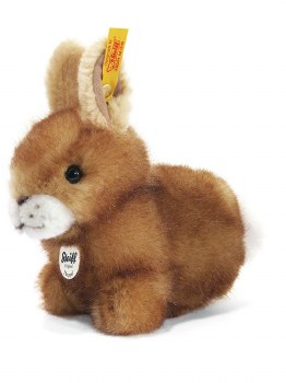 STEIFF HOPPEL RABBIT BROWN TIPPED