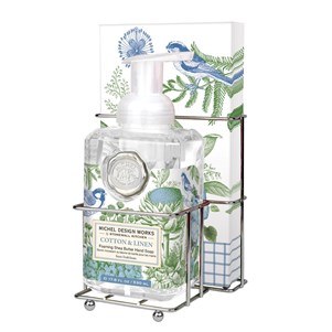 MICHEL FOAMING SOAP SET COTTON &amp; LINEN