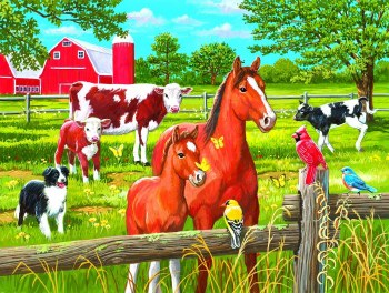 SUNSOUT PUZZLE 300PC SPRING PASTURE
