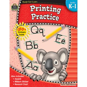 TCR WORKBOOK GR K-1 PRINTING PRACTICE