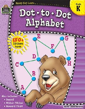 TCR WORKBOOK GR K DOT TO DOT ALPHABET
