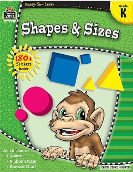 TCR WORKBOOK GR K   SHAPES &amp; SIZES