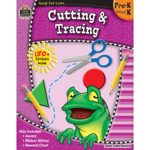 TCR WORKBOOK GR PRE-K CUTTING &amp; TRACING