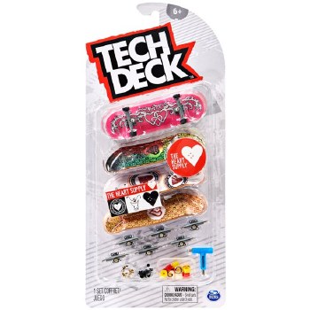 TECH DECK 4CT SKATEBOARD HEART SUPPLY