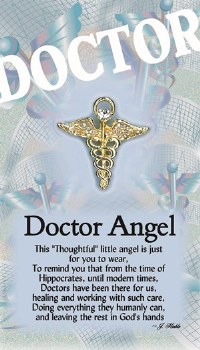 THOUGHTFUL ANGEL PIN DOCTOR
