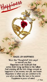 THOUGHTFUL ANGEL PIN HAPPINESS