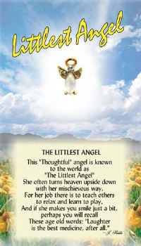 THOUGHTFUL ANGEL PIN LITTLEST ANGEL