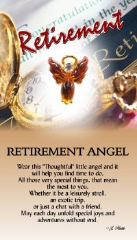 THOUGHTFUL ANGEL PIN RETIREMENT