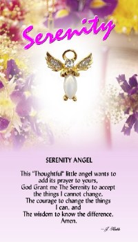 THOUGHTFUL ANGEL PIN SERENITY