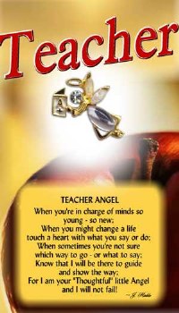 THOUGHTFUL ANGEL PIN TEACHER ANGEL