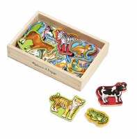 MELISSA & DOUG WOOD ANIMAL MAGNETS