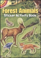 DOVER STICKER BOOK  FOREST ANIMALS