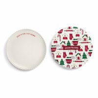 DEMDACO CHRISTMAS COOKIE PLATE & COVER