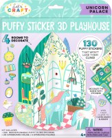 PUFFY STICKER 3D PLAYHOUSE UNICORN