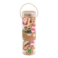 MUD PIE NORTH POLE WOOD TOY SET