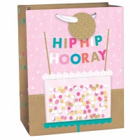 HOORAY CAKE MEDIUM GIFTBAG