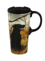 17oz CERAMIC TRAVEL CUP DOGS