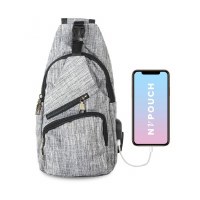 NUPOUCH DAY PACK GRAY