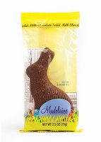 MADELAINE 2.5oz SOLID MILK CHOC BUNNY