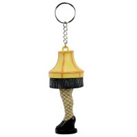 KID ROBOT TALKING LEG LAMP KEYCHAIN