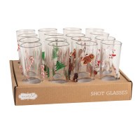 MUDPIE CHRISTMAS SHOTGLASS CANDY CANE
