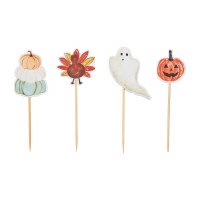 MUD PIE TOOTHPICK SET GHOSTS