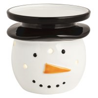 MUD PIE LED SNOWMAN PILLAR HOLDER