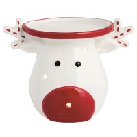 MUD PIE LED REINDEER PILLAR HOLDER