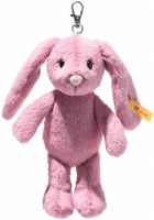 STEIFF HOPPIE RABBIT KEYCHAIN DARK PINK