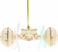 LENOX ORNAMENT 2023 BABY'S FIRST RATTLE
