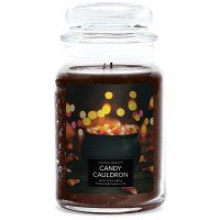 VILLAGE CANDLE LG JAR CANDY CAULDRON