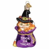 OLD WORLD CHRISTMAS TRICK OR TREAT KITTY