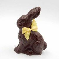 BROMILOW'S 9oz DARK CHOC SITTING BUNNY