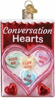 OLD WORLD CHRISTMAS CONVERSATION HEARTS