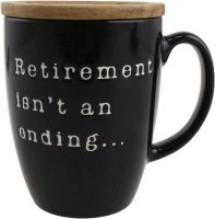 ONIM HAPPY RETIREMENT MUG W/LID