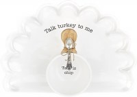MUDPIE TURKEY CHIP DIP BOWL