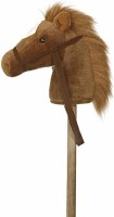 AURORA 37" STICK HORSE BROWN PONY