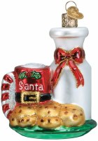 OLD WORLD CHRISTMAS SANTA'S MILK/COOKIES